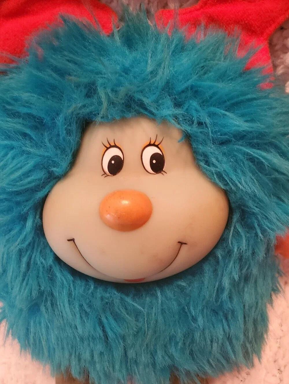 Rainbow Brite Spritzie Sprite Plush 1983 Mattel Hallmark 12” Blue Plastic Face